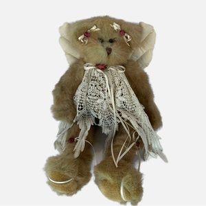 Vintage 15” Plush Angel Bear Jointed W Wings